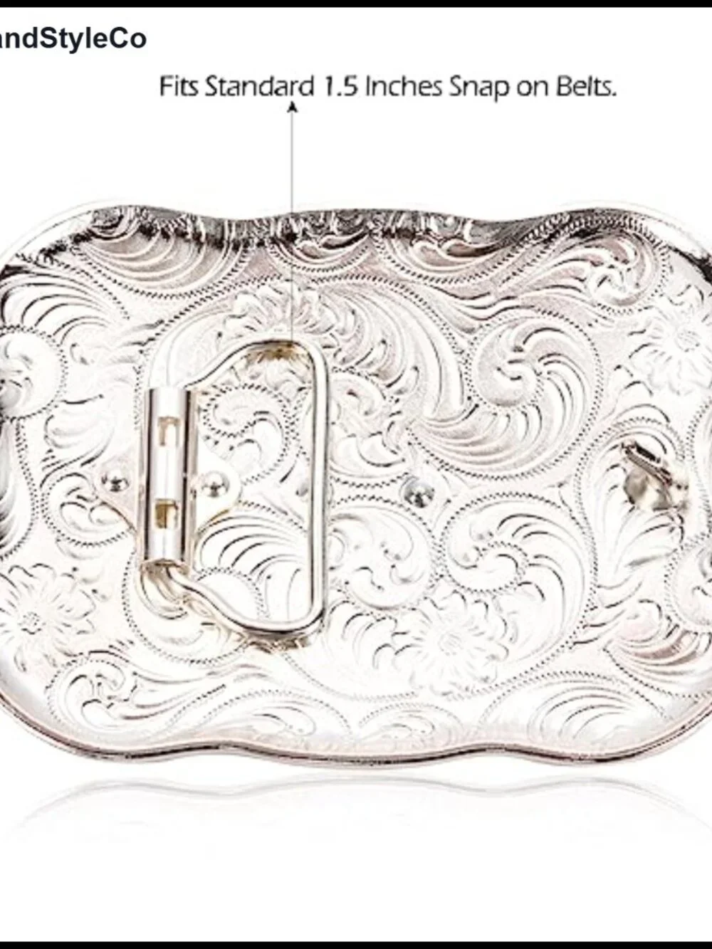 Vintage Western Horse Belt Buckle 4.3 Inch Men Women Cowboy Engraved